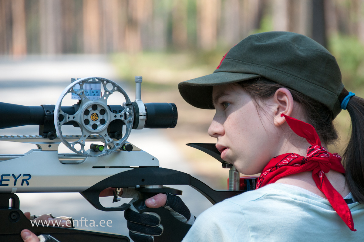 Kristin Antsmäe, Steyr LG 110 Field Target, Nikko Stirling Diamond 10-50x60